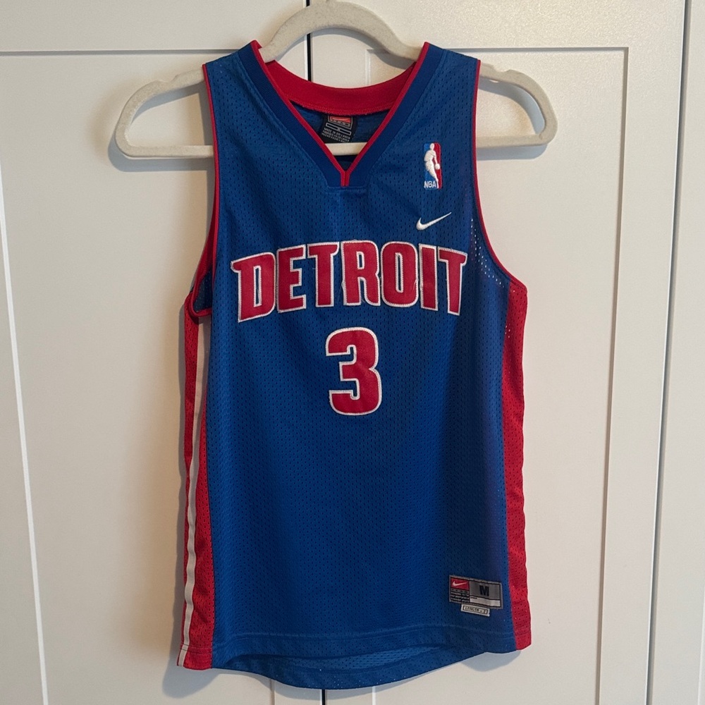 Nike Detroit Pistons Ben Wallace  #3 Basketball Jersey